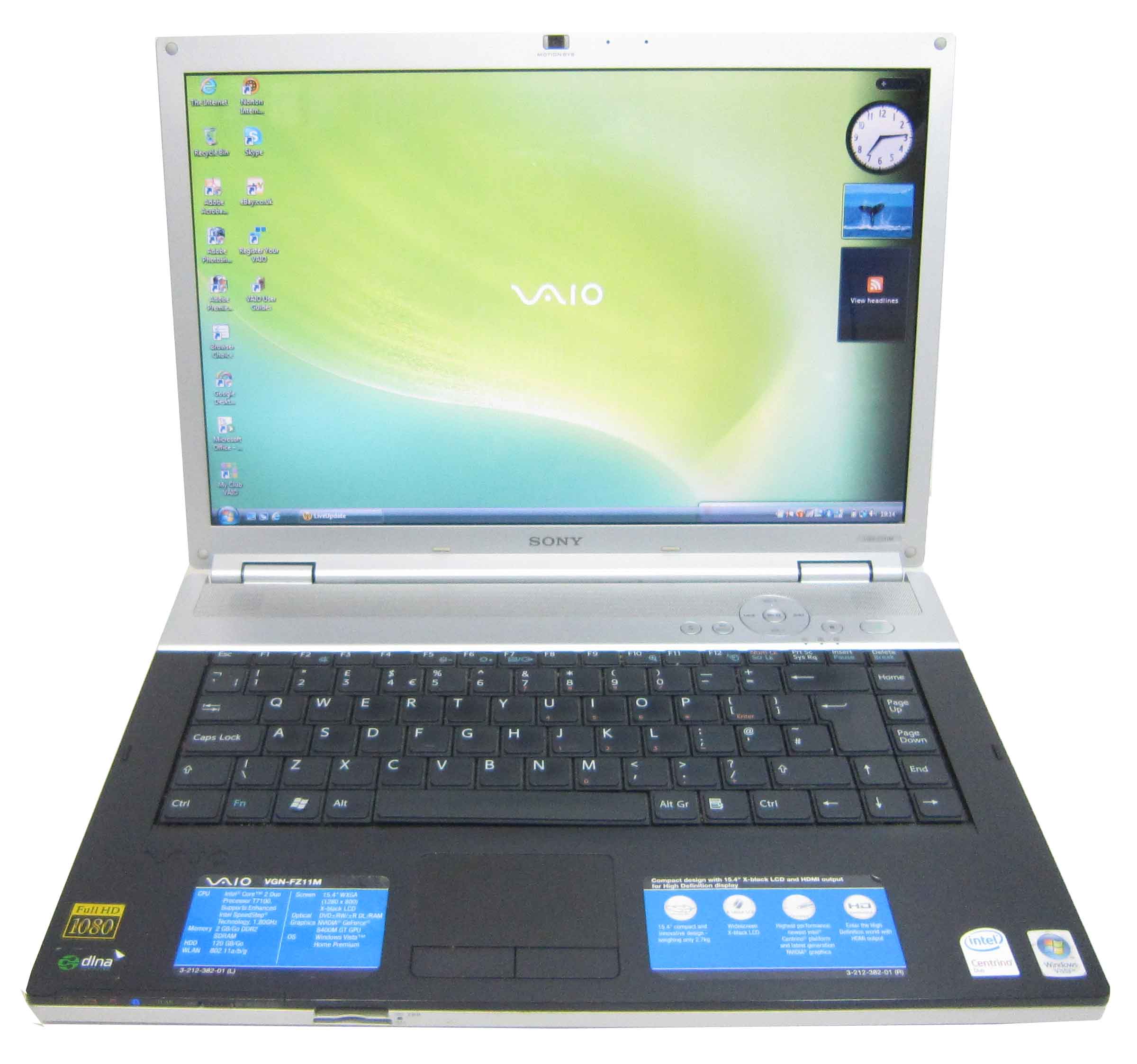 Sony Vaio VGN-FZ11M 2GB 120GB Core2Duo 15.4